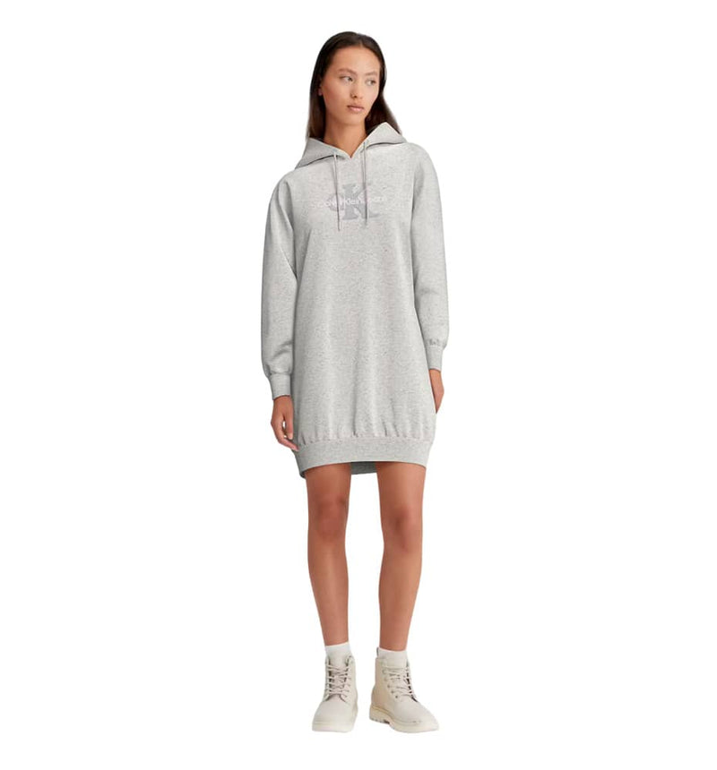 Casual Dress Calvin Klein Chenille Monologue Hoodie Dress