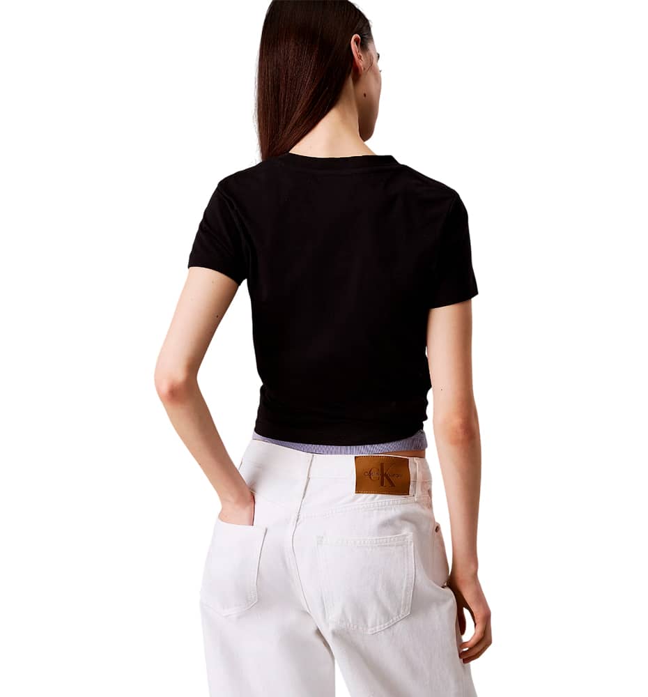 T-shirt M/c Casual_Mujer_CALVIN KLEIN Gradient Monologue Slim Tee