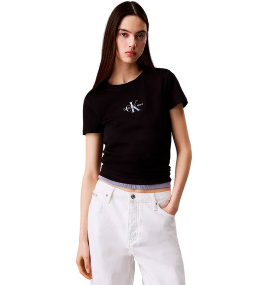 T-shirt M/c Casual_Mujer_CALVIN KLEIN Gradient Monologue Slim Tee