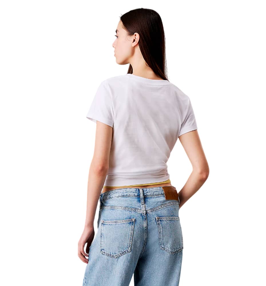 T-shirt M/c Casual_Mujer_CALVIN KLEIN Gradient Monologue Slim Tee