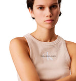 Camiseta De Tirantes Casual Calvin Klein Monologo Rib Tank Top