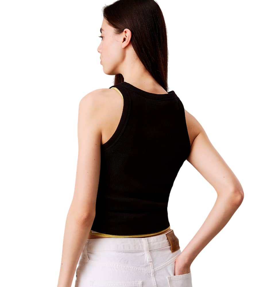 Camiseta De Tirantes Casual_Mujer_CALVIN KLEIN Monologo Rib Tank Top