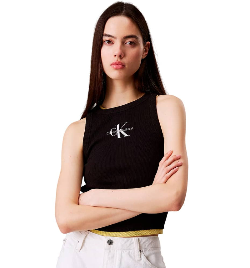 Camiseta De Tirantes Casual Calvin Klein Monologo Rib Tank Top