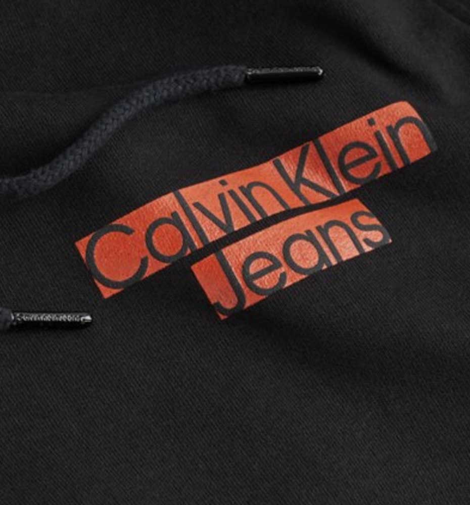Hoodie Casual Hooded Sweatshirt_Men_CALVIN KLEIN Seasonal Blocked Logo Hoodie