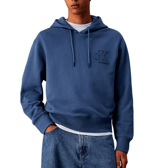 Hoodie Sweatshirt Casual Hooded_Men_CALVIN KLEIN Ck Applique Hoodie
