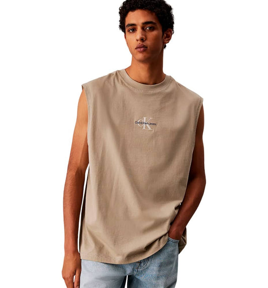 Camiseta Sin Mangas Casual_Hombre_CALVIN KLEIN Monologo Sleeveless Tee