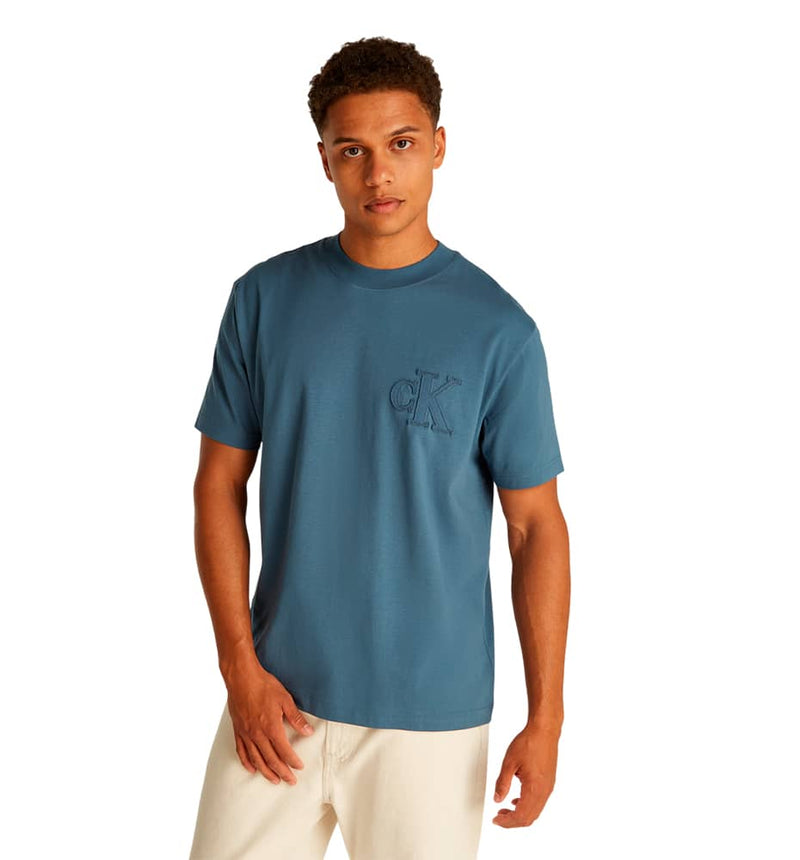 Camiseta M/C Casual Calvin Klein Ck Applique Tee