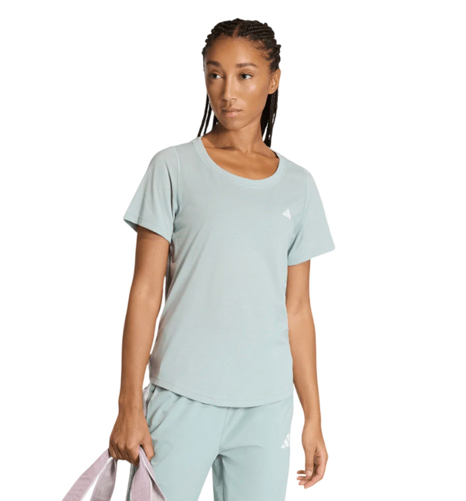 Camiseta Fitness Adidas Workout Essentials Scoop Neck