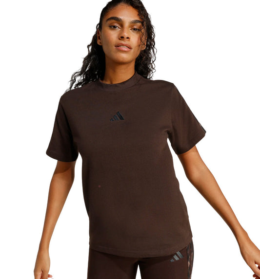 Women's Casual T-Shirt_ADIDAS W Seasonal Essentials Leopard