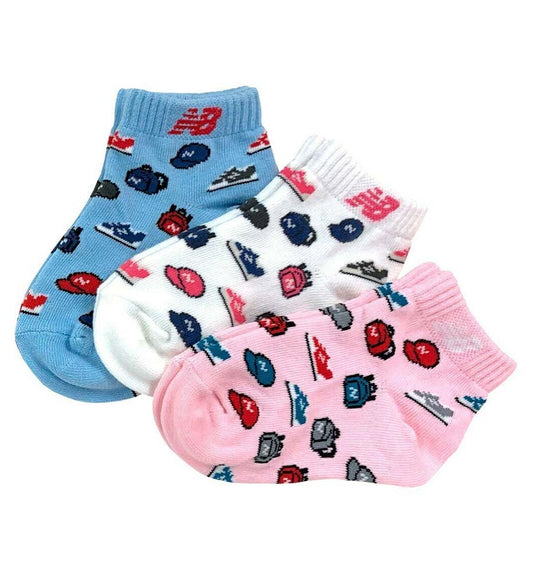 Calcetines Casual_Niño_NEW BALANCE Kids Performance Cushion Ankle Sock 3 Pair