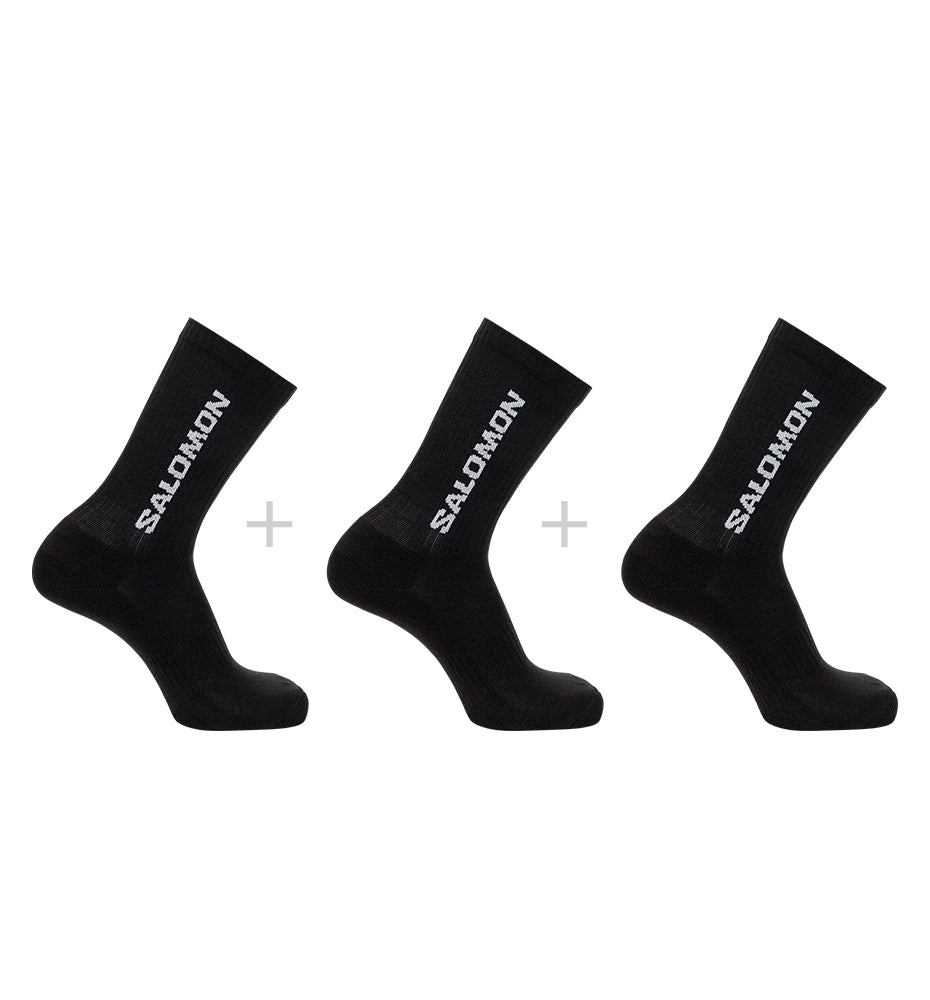 Meias de Corrida Salomon Crew Pack de 3