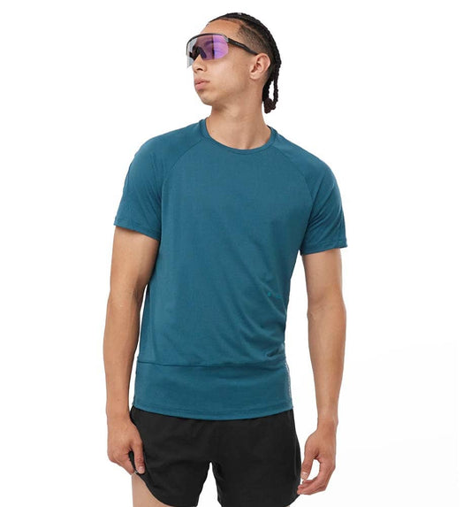 Camiseta M/c Trail_Hombre_SALOMON Cross Run Ss Tee Gfx M