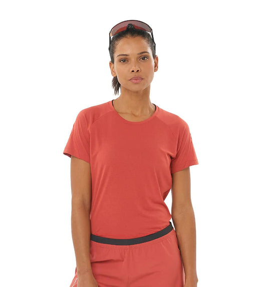 Camiseta M/c Trail_Mujer_SALOMON Cross Run Ss Tee W