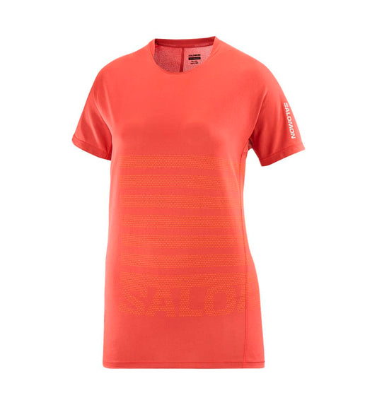 Camiseta M/c Trail_Mujer_SALOMON Sense Aero Ss Tee Gfx W