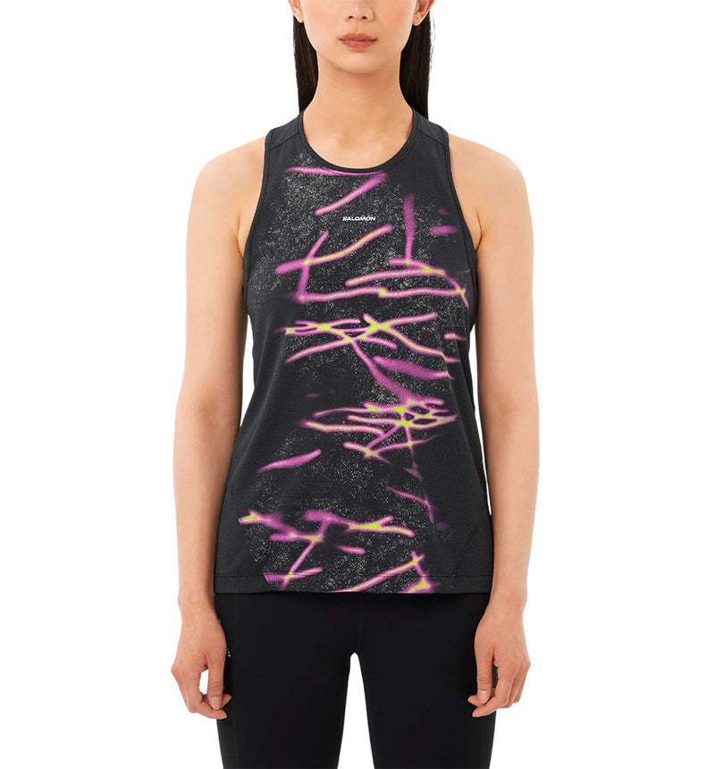 Salomon Shakeout Core Graphic Trail Tank Top