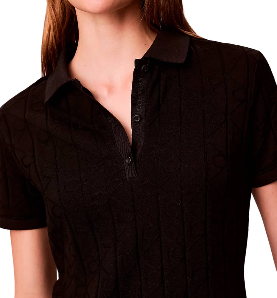 Vestido Casual_Mujer_CALVIN KLEIN Ss Aop Jacquard Mini Dress