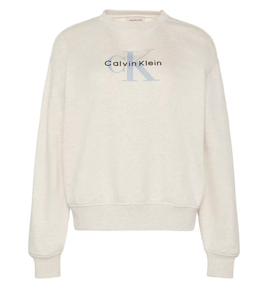 Sudadera Casual_Mujer_CALVIN KLEIN Ls Monologo French Terry Rlxd Cr
