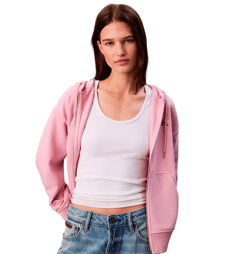 Chaqueta Casual Calvin Klein Monologo French Terry Fz Bf Hood