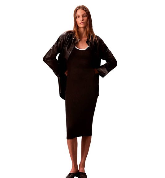 Casual Dress_Women_CALVIN KLEIN Sleeveless Dress W/ Color Block