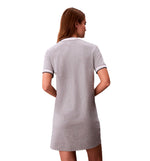 Calvin Klein Monogram Stripe Trim Casual Dress