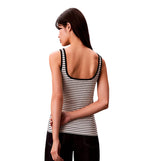 Calvin Klein Casual Tank Top Striped Monologue Scoop