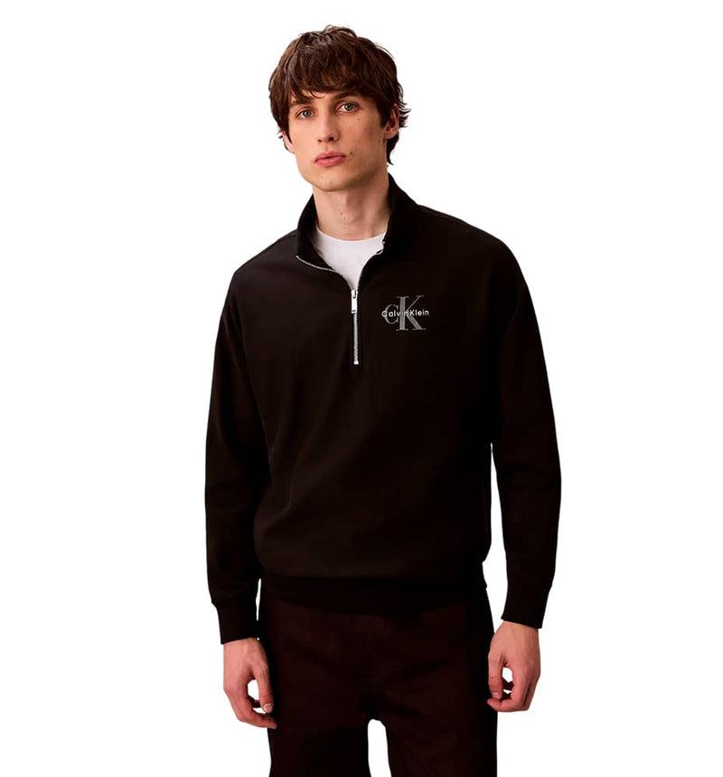 Sudadera Casual Calvin Klein Ls Premium Terry Micro Monologo