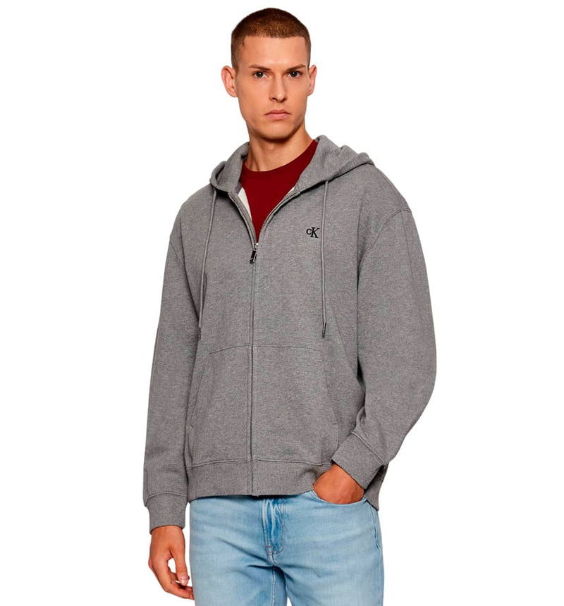 Chaqueta Casual Calvin Klein Ls Eu 350terry Monogram Fz Hoodi
