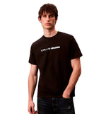 Camiseta M/C Casual Calvin Klein Ss 20s Tc Ck Stack Graphic Tee
