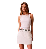 Falda Casual Calvin Klein 90s Mini Skirt Chalk White