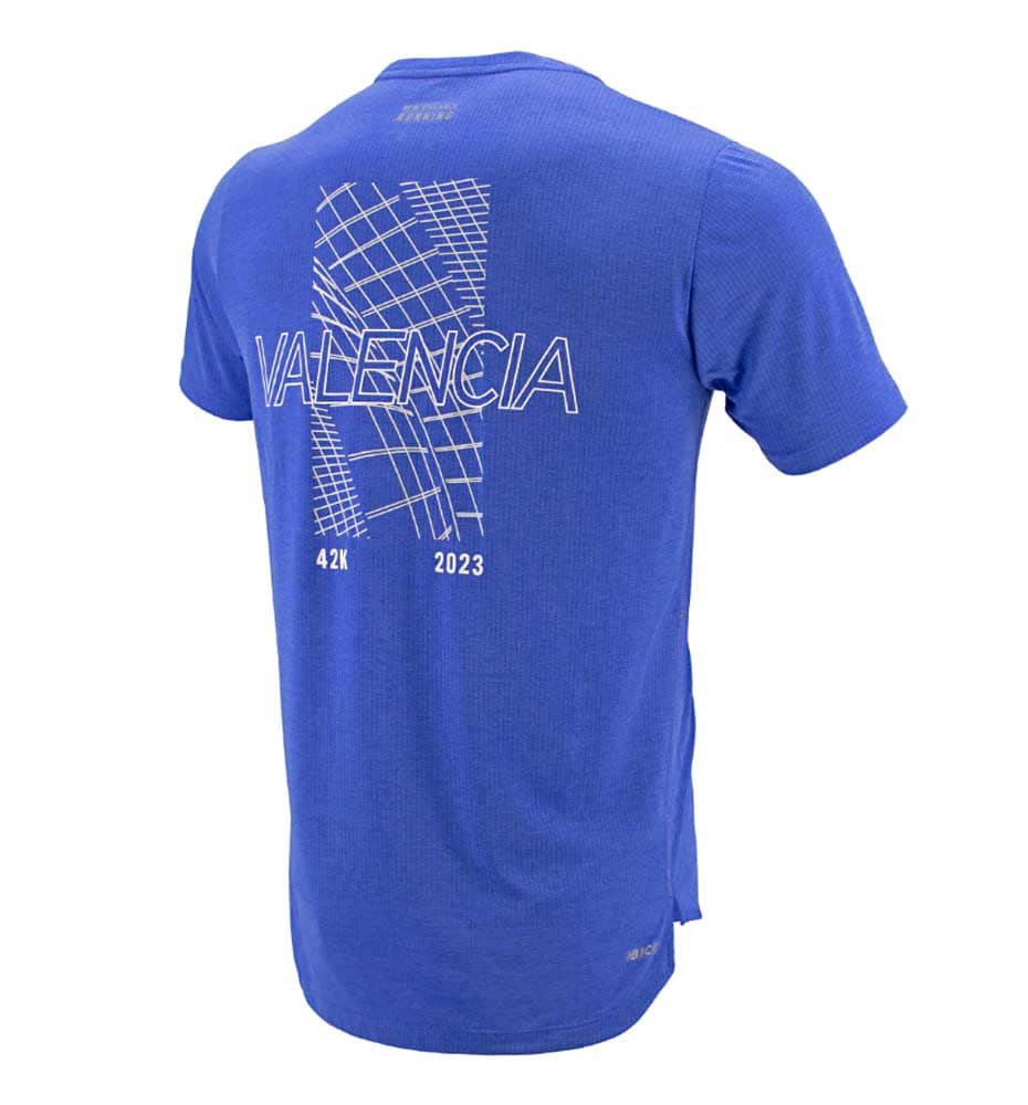 T-shirt M/c Running_Men_NEW BALANCE Impact Run Short Sleeve Valencia