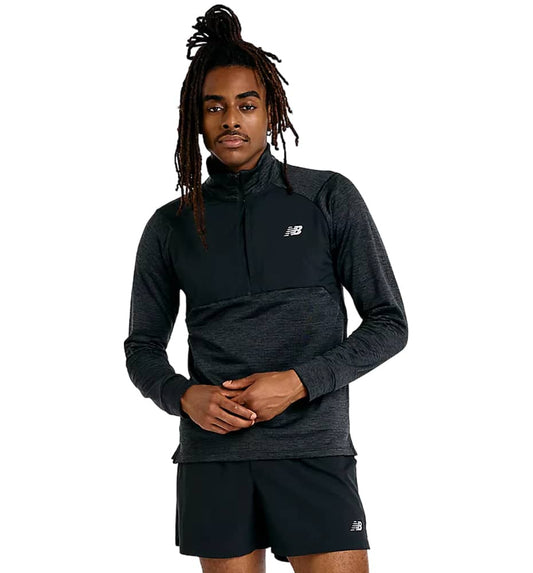 Running_Men_NEW BALANCE Athletics Heat Grid 1/2 Zip Sweatshirt
