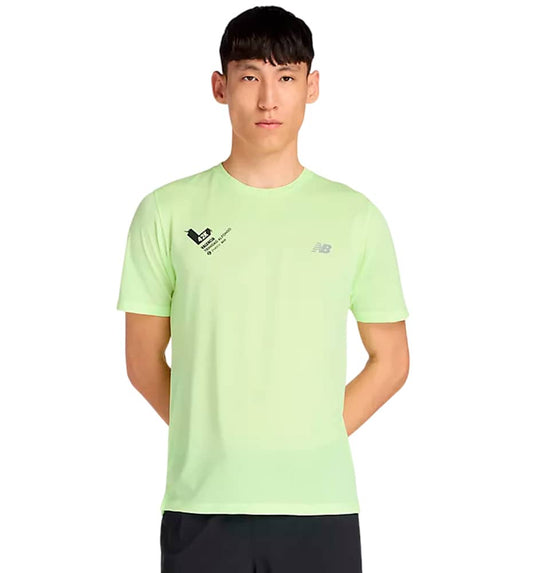 T-shirt M/c Running_Men_NEW BALANCE Valencia Marathon Athletics T-shirt