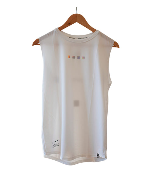 Running Men's Sleeveless Shirt RUMM Essential White Tank M