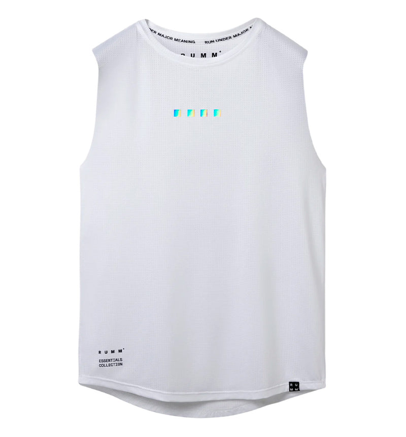 Camiseta Sin Mangas Running Rumm Essential White Tank