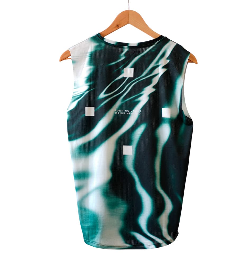 Camiseta Sin Mangas Running_Hombre_RUMM Glass Green Tank Man