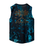 Rumm Myzu Men's Blue Running Tank Top
