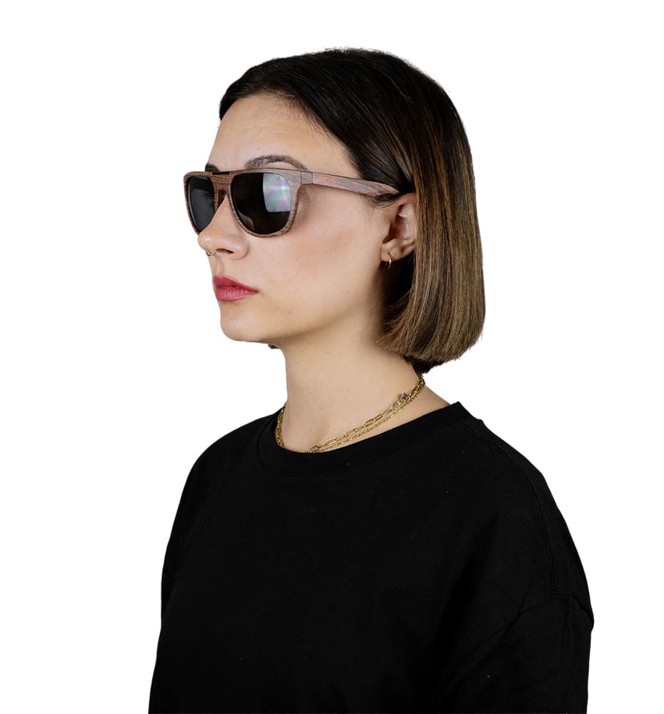 Casual Unisex Glasses MOS Tabarca Wood