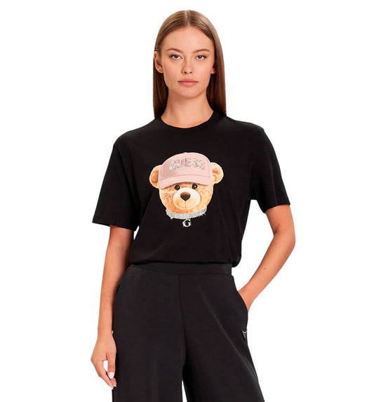 Camiseta Casual_Mujer_GUESS Teddy Bear