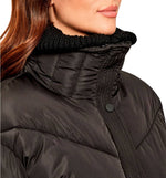 Chaqueta Casual Guess Dora Detachable Knit-Collar Pu