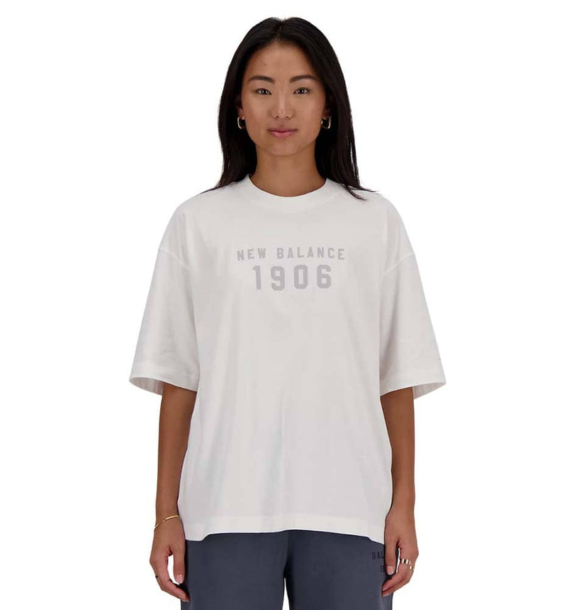 T-shirt M/C Casual New Balance Iconic Collegiate Jersey Oversize