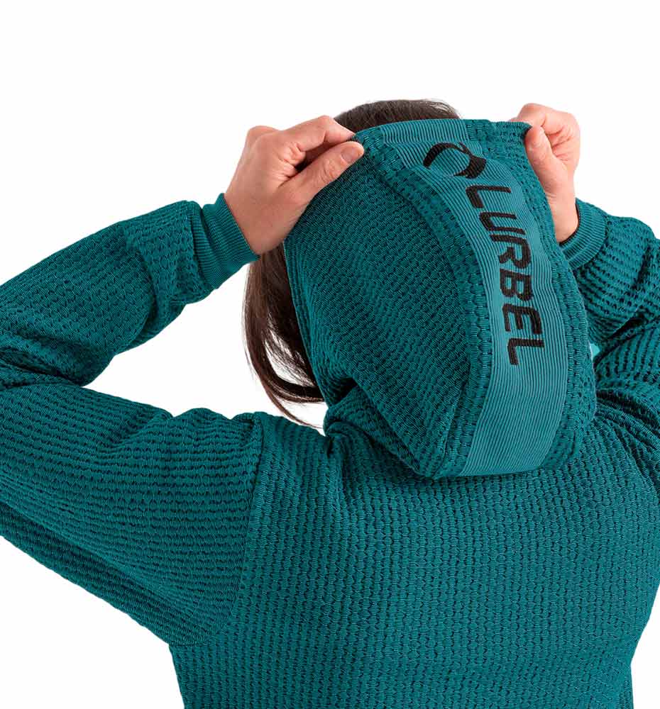 Sudadera Capucha Running Lurbel Wave