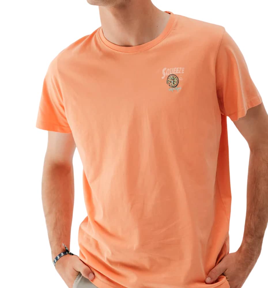 Camiseta Casual_Hombre_EL PULPO Camiseta Estampado Squeeze