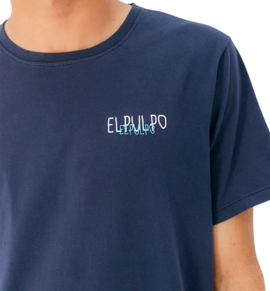 Camiseta Casual El Pulpo Logo Tejido