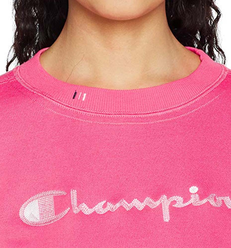 Camiseta M/l Casual_Mujer_CHAMPION Crewneck Croptop