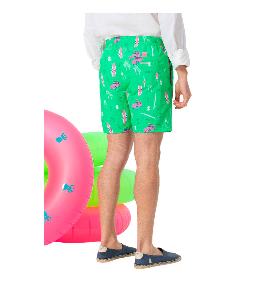 Men's Swimsuit THE OCTOPUS Printed