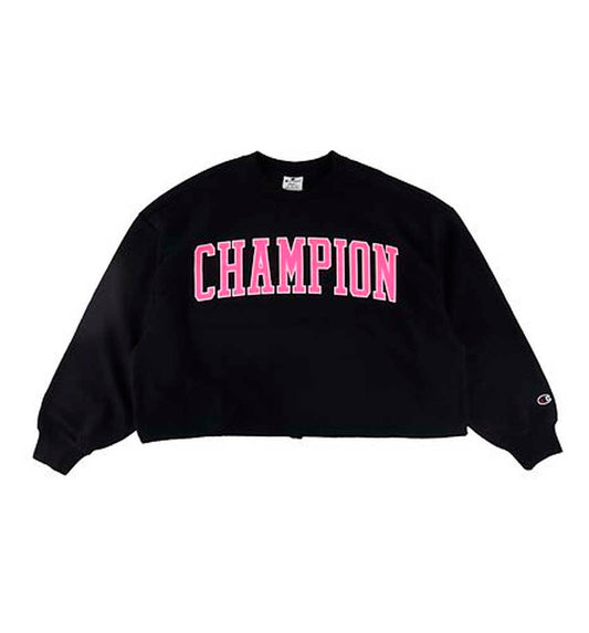 Sudadera Casual_Mujer_CHAMPION Crewneck Croptop Sweatshirt