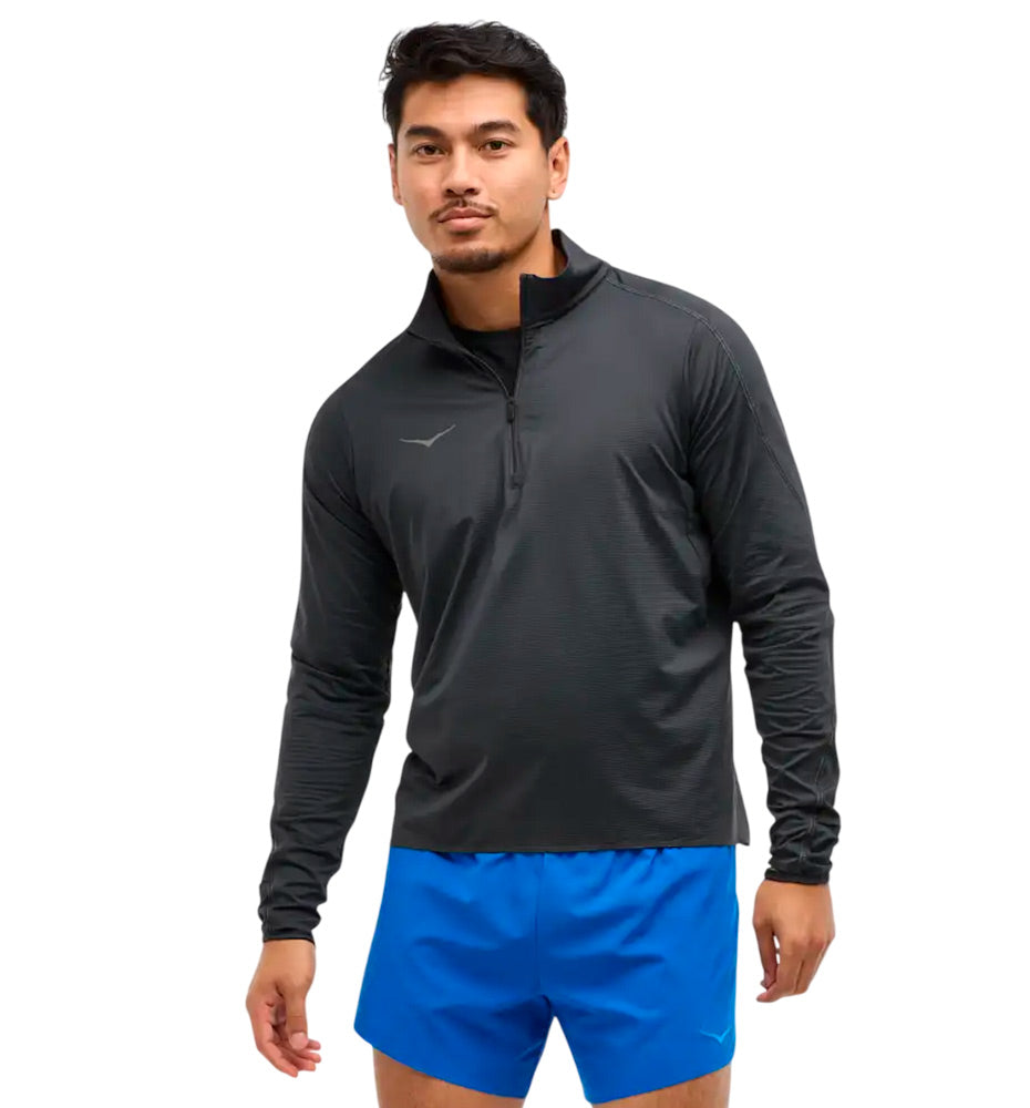 T-shirt M/l Running_Men_HOKA Glide Tech Quart Zip