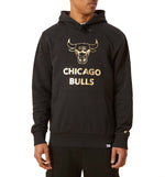 Hoodie Sudadera Capucha Casual New Era Nba Blk And Gld Metllc Hdy