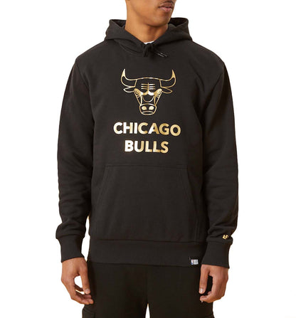 Hoodie Sudadera Capucha Casual_Hombre_NEW ERA Nba Blk And Gld Metllc Hdy