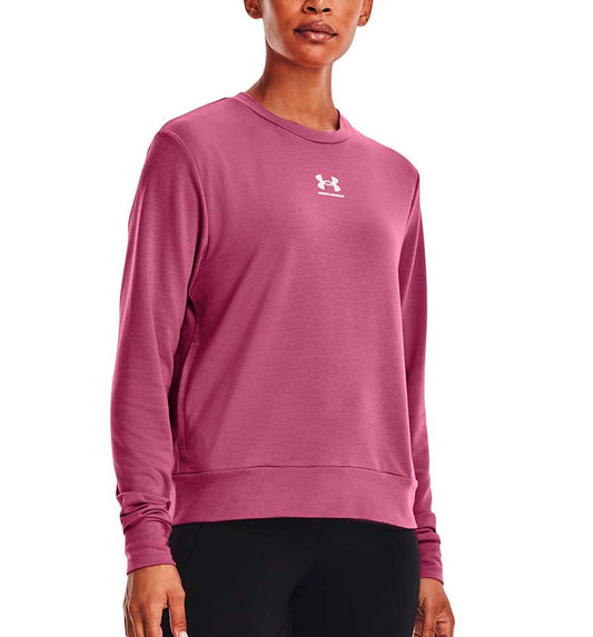 Sudadera Fitness_Mujer_UNDER ARMOUR Rival Terry Crew